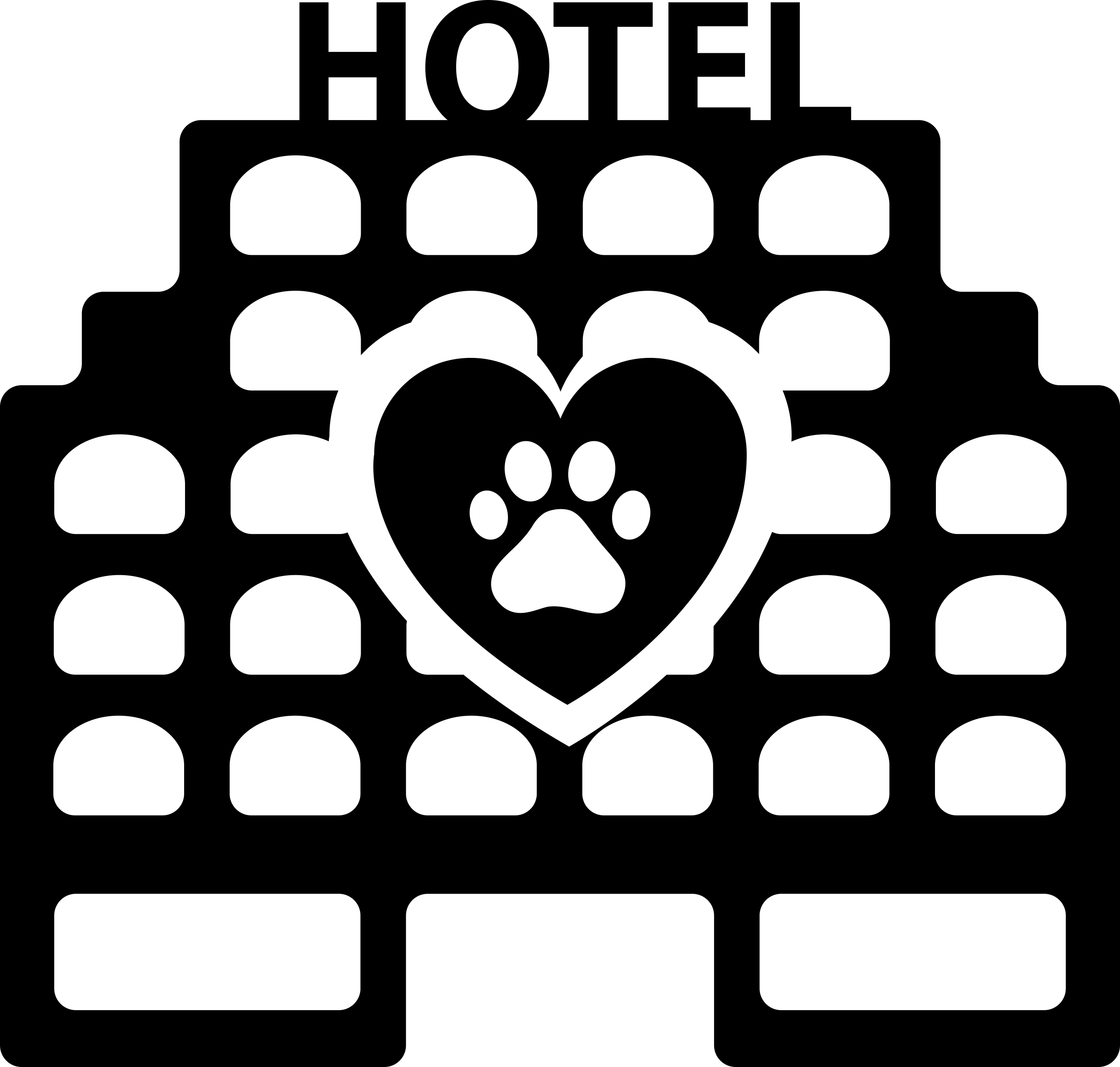 Pet Hotel Building Silhouette Svg Vector Free Vectors